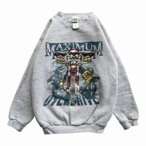 VTG 1996 Taz Tasmanian Devil Maximum Overdrive Crewneck Sweatshirt XS 17.5x21.5